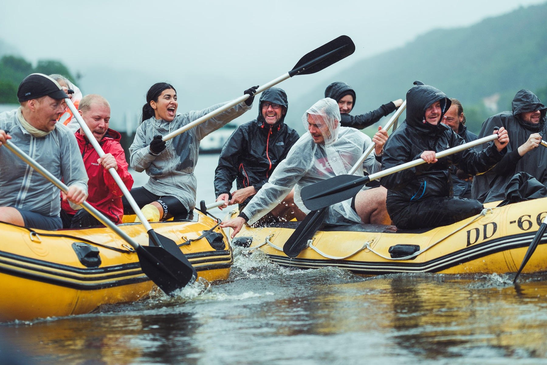 Team-Event im Freien, gemeinsame Aktivität